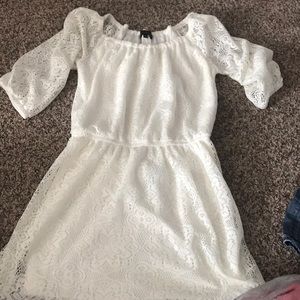 White lace dress